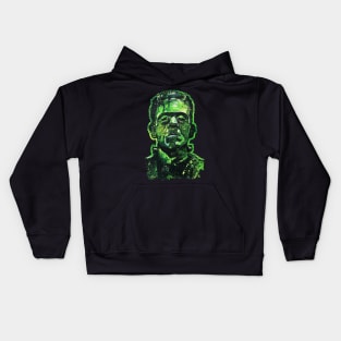 Pop Art Frankenstein (Transparent Version) Kids Hoodie